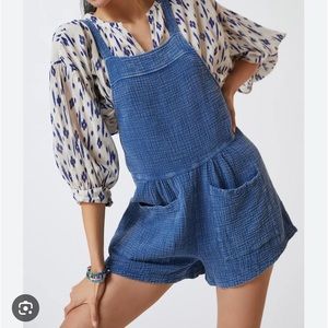 Anthropologie Labiz Denim Romper | XL